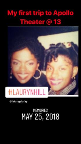 LaTangela Fay performing @ Showtime At The Apollo with Lauryn Hill